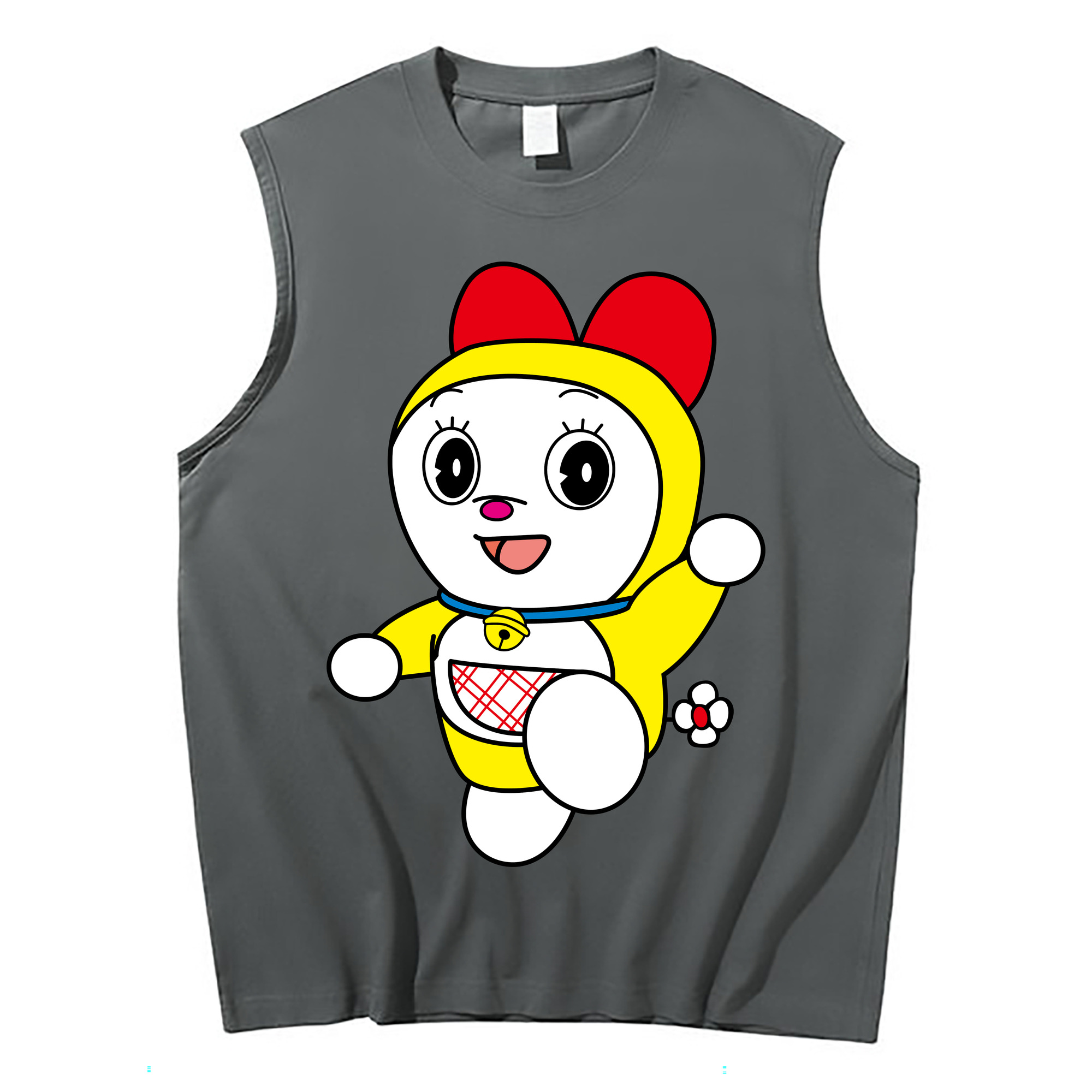 （画像用） ドラえもん ドラミ Doraemon Dorami コットン100％タンクトップ（フロントプリント）